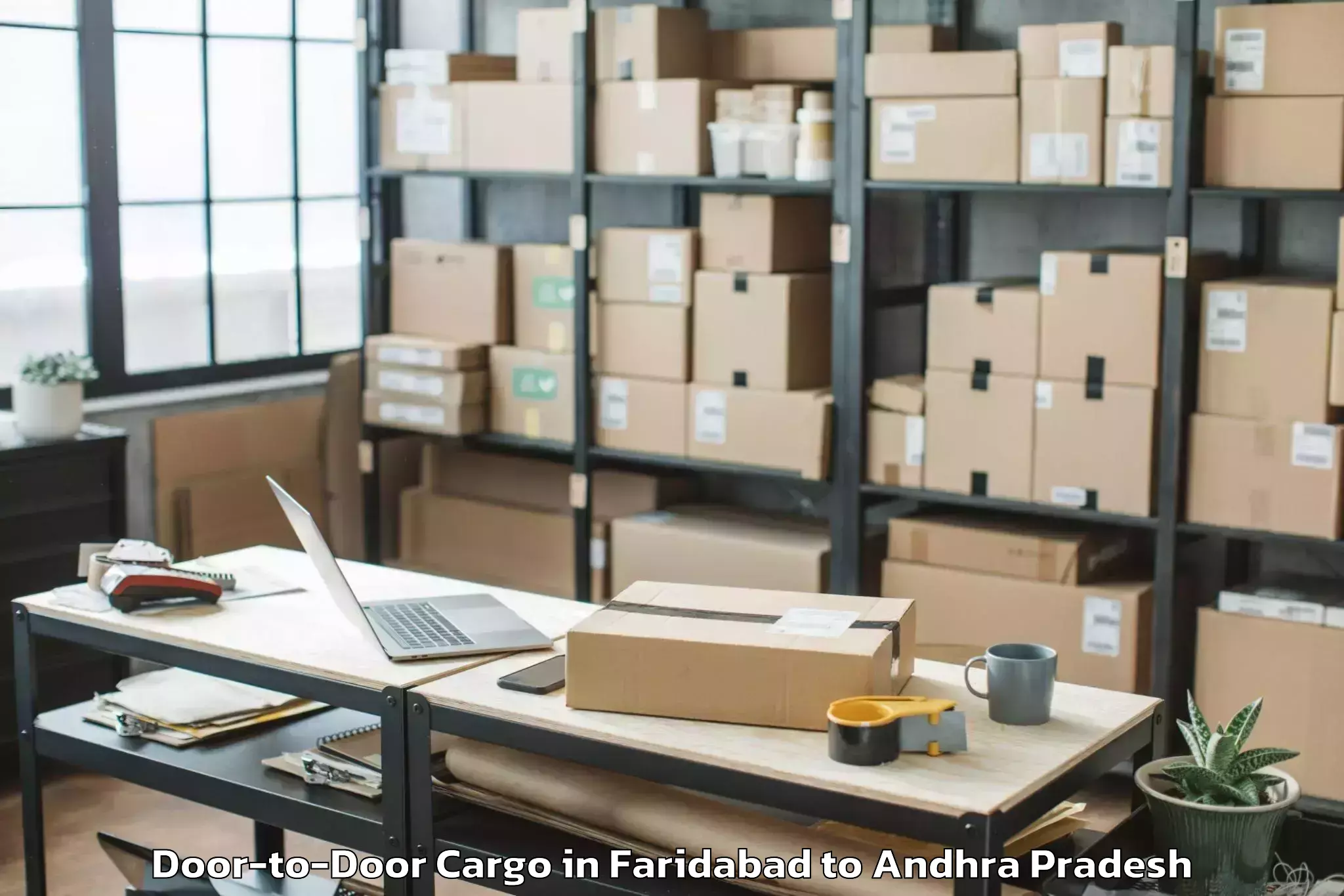 Reliable Faridabad to Machilipatnam Door To Door Cargo